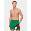 Koupací šortky, boardshorts Tommy Hilfiger plavecké šortky UM0UM02048 zelené