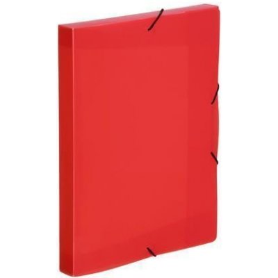 Viquel Desky s gumičkou Coolbox, transparentní červená, PP, 30 mm, A4, VIQUEL 021375-09 421403