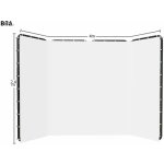 Fotověci Foto Pozadí Konstrukce Paravan Stěna 2,4x4m Výběr Variant Přenosná Šatna Varianta: Bílá – Zboží Mobilmania