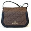 Kabelka Michael Kors dámská kabelka crossbody LUCIE 32F2GKZC1B BROWN/BLK SM SADDLE XBODY