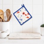 Avax kuchyňská podložka QK-189 vlčí máky červeno-modrá 20 x 20 cm – Hledejceny.cz