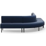 Rohová sedačka VARIETY, 90°, vnější, potahová látka Pod CS, námořnická modrá – Zboží Mobilmania