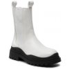 Dámské kotníkové boty DeeZee kotníková obuv s elastickým prvkem ZAL90152-1 White/Black