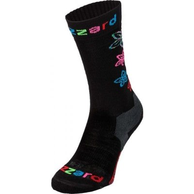 Blizzard Viva Flowers Ski socks Junior Černá