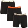 Boxerky, trenky, slipy Calvin Klein 3 Pack pánské boxerky černé (NB2570A-GTK)