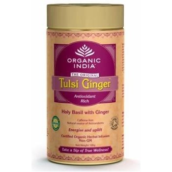 Organic India Tulsi Ginger Tea dárková plechovka 100 g