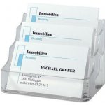 SIGEL stojánek na vizitky, transparentní, plastový – Zboží Dáma