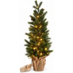 Aga Umělý vánoční stromek v květináči 70 cm zasněžený s LED osvětlením – Hledejceny.cz