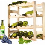 KADAX Dřevěný stojan na víno na 20 lahví – Zboží Mobilmania