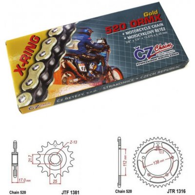 ČZ Řetězová sada Honda CB 500 F 13-21 – Sleviste.cz