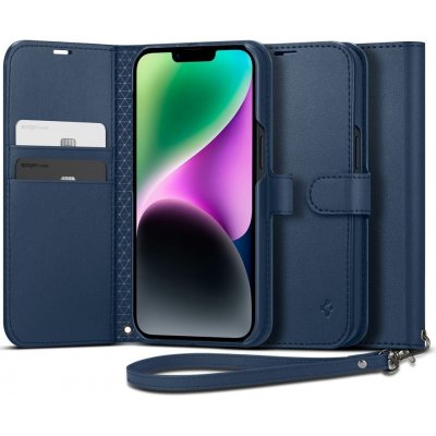 Pouzdro Spigen Wallet S iPhone 14 modré – Zboží Mobilmania