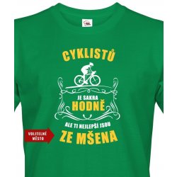 Bezvatriko.cz pánské tričko Cyklistů je sakra hodně zelená