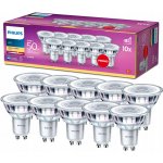 Philips žárovka LED 4,6 W, GU10, teplá bílá, 10 ks – Zboží Dáma