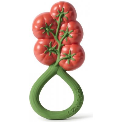 Oli & Carol kaučuk chrastítko a kousátko Tomato – Zboží Mobilmania