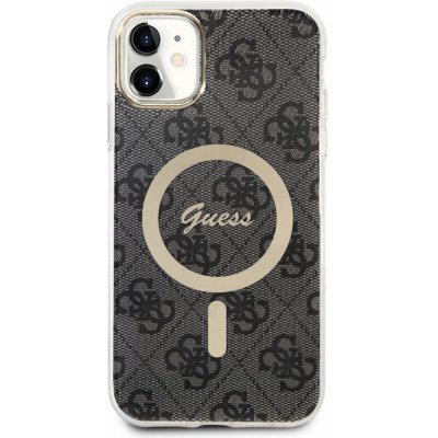 Pouzdro Guess 4G IML MagSafe iPhone 11 černé