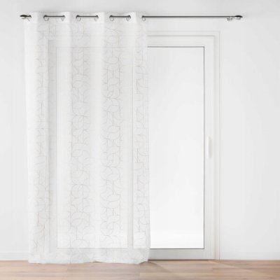 Dymo Záclona s očky a zlatým potiskem, LOUXOR, 140 x 280 cm – Hledejceny.cz