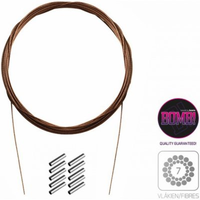 Delphin Ocelové lanko BOMB! s krimp. svorkami 7 vláken 14kg 10m – Zbozi.Blesk.cz