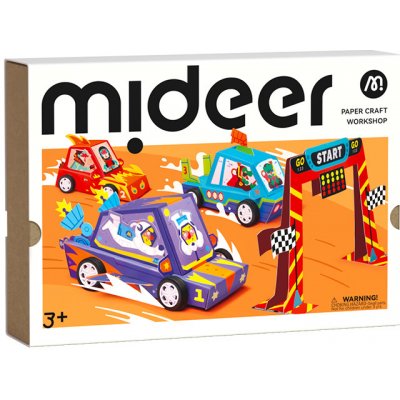 Mideer Tvoření z papíru Závodní auta – Zboží Dáma
