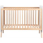 Marckeric Bílá/přírodní postýlka v dekoru borovice 60x120 cm Paris – Zboží Dáma