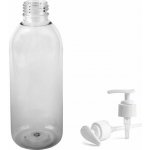 Tera Plastová lahvička čirá s bílou pumpičkou 300 ml – Zboží Dáma