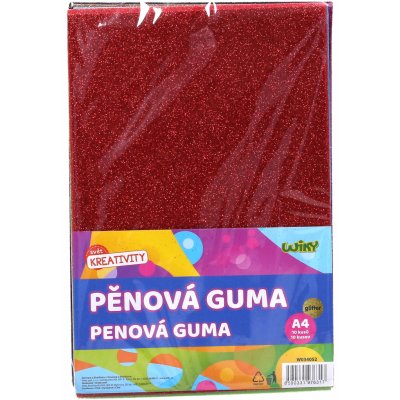 Pěnová guma A4 20x30 cm glitter, 10 ks – Zboží Dáma