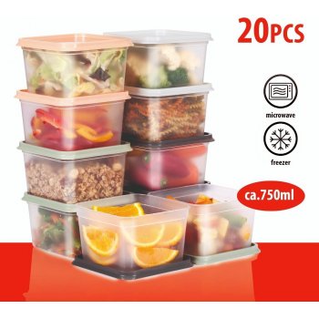 Alpina Box na potraviny s víkem 10 ks 750 ml