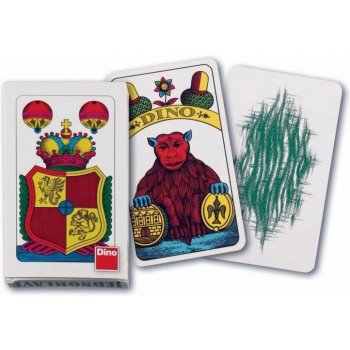 Dino jednohlavé hrací karty mariáš 32 ks