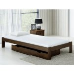 AMI Nábytek masiv VitBed Anzu ořech s roštem – Sleviste.cz