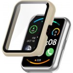VSECHNONAMOBIL PC FULL COVER Plastový kryt se sklem pro Huawei Watch Fit 2 / Fit 2 Active béžový 68198 – Zboží Živě