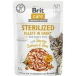 Brit Care Cat Fillets in Gravy Steril. Salmon&Tuna 85 g – Hledejceny.cz