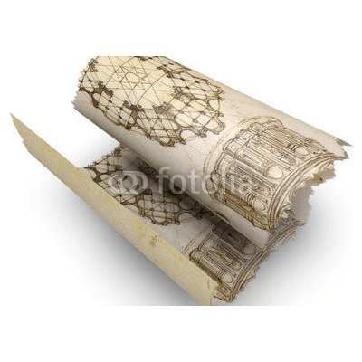 WEBLUX 74160491 Fototapeta plátno Carta pergamena papiro disegni antichi Carta pergamena papirový anghi rozměry 174 x 120 cm – Zboží Mobilmania