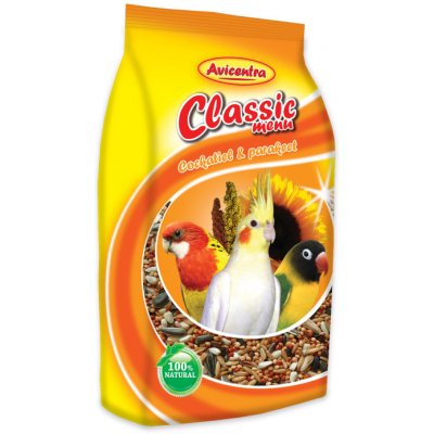 Avicentra Classic Malý a střední papoušek 0,5 kg – Zboží Mobilmania