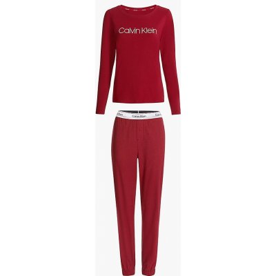 Calvin Klein dámské pyžamo QS6579E vínové – Zboží Mobilmania