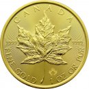 Royal Canadian Mint Maple Leaf zlatá mince 50 CAD stand 1 oz