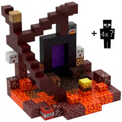 iMex Toys Magnetická stavebnice 132 ks minecraft + 4 figurky – Zboží Dáma