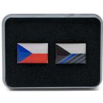 ArmyČastolovice.cz sada odznaků vlajka ČR a vlajka ČR s modrým pruhem – Hledejceny.cz