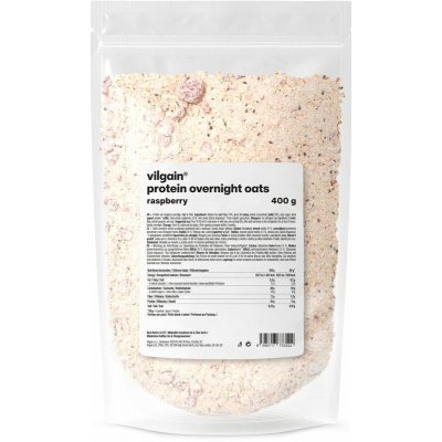Vilgain Protein Overnight Oats malina 400 g – Zbozi.Blesk.cz