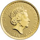 The Royal Mint zlatá mince Gold Britannia Král Charles III Royal Mint 2023 1/4 oz
