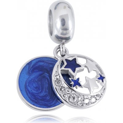Linda's Jewelry Visací Přívěsek Měsíc a Hvězdy chirurgická ocel IP036 – Zboží Mobilmania