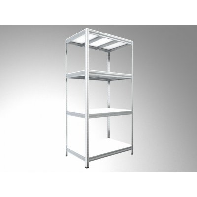 Biedrax Regál 45 x 120 x 180 cm 4 police – Sleviste.cz