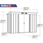 Duramax Pent Roof Eco 3,3 m² antracit 50025 – Sleviste.cz
