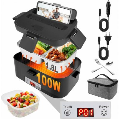 eVatmaster Ohřívací box na jídlo digitální 100W Czoele |černá, Barvy a parametry Černá – Zboží Dáma