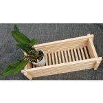 TSUGA Dřevěný truhlík na orchideje 22 x 50 cm – Hledejceny.cz