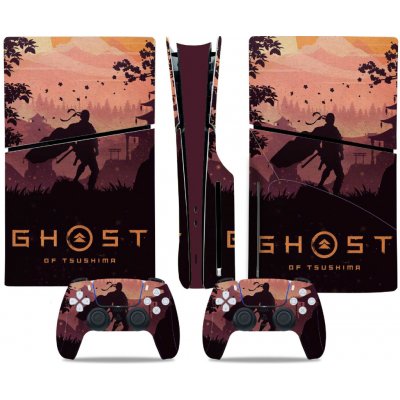 Polep na konzoli - PS5 SLIM diskovou verzi - Ghost of Tsushima, TN-P5SDisc-1241 – Zboží Mobilmania