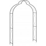 Kovová pergola oblouk 240 cm – Hledejceny.cz