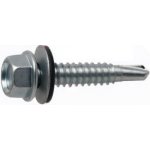 Šroub farmářský s podložkou 14mm ZB 4,8x35 RAL9007 – Sleviste.cz
