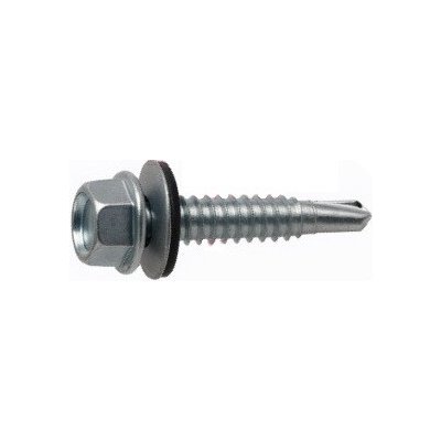 Šroub farmářský s podložkou 14mm ZB 4,8x35 RAL9007 – Sleviste.cz