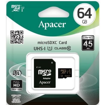 APACER mcroSDXC64GB UHS-I U1 AP64GMCSX10U1-R