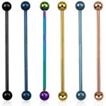 Piercingate industrial piercing kuličky PIN00059 černá – Zboží Dáma