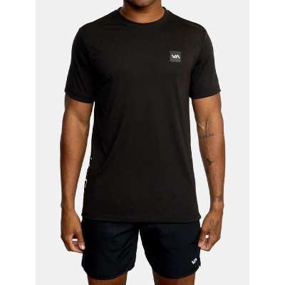 RVCA 2X black pánské triko s krátkým rukávem černá